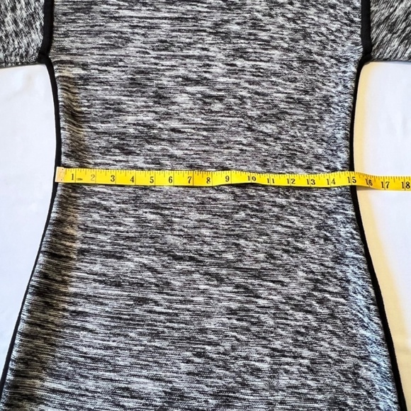 Athleta Retreat sweater mini dress in black and white space knit - Picture 6 of 10